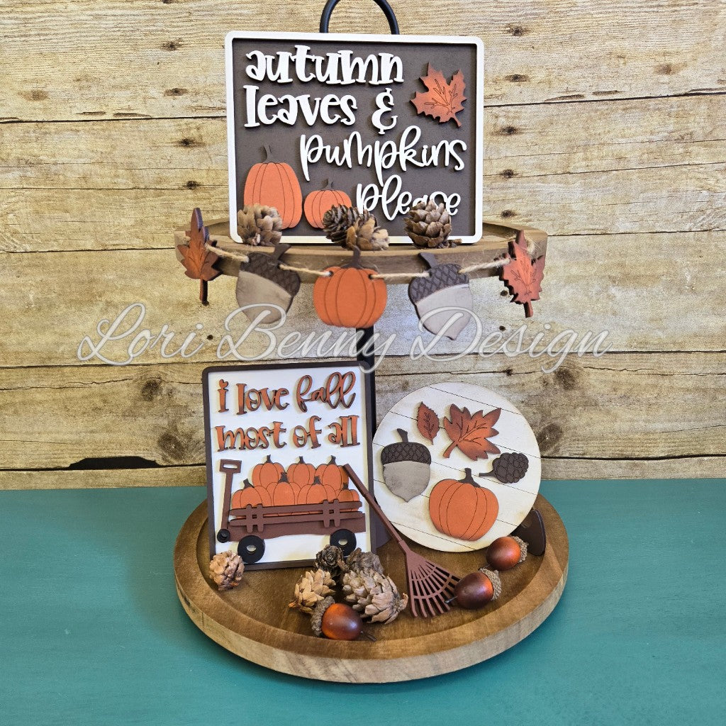 TAKE HOME KIT FALL TIER TRAY SET WITH SUPPLIES