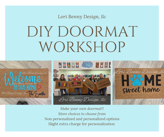 DOORMAT DIY WORKSHOP 4/28 6pm